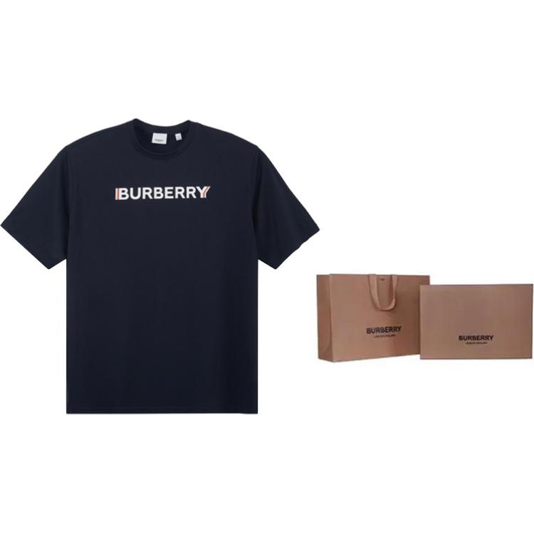 Purchase 博柏利 SS22 海军蓝标志印花短袖T恤. 80530111