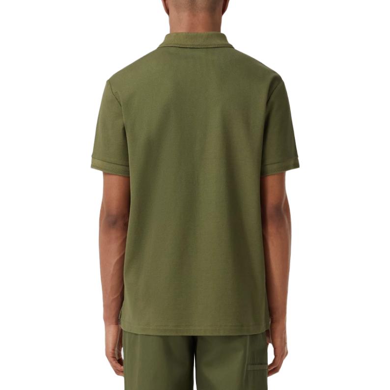Burberry SS22  Olive Green Polo Shirt with Embroidered Logo. 80552261 圖 6