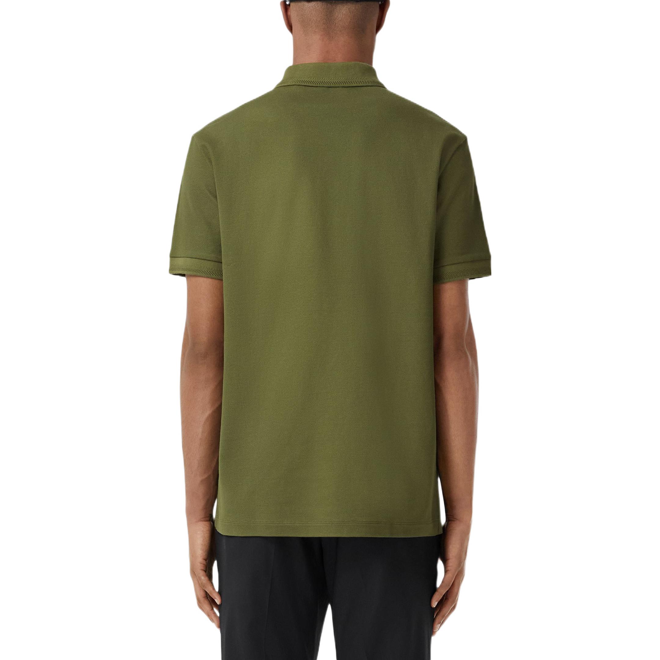 Burberry SS22  Olive Green Solid Casual Polo Shirt. 80552391 圖 5
