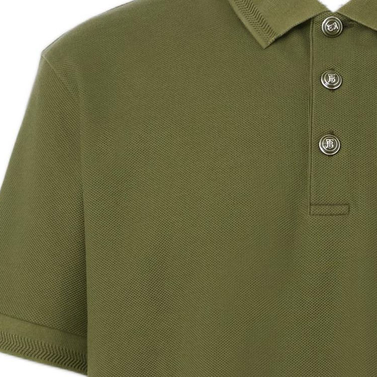 Burberry SS22  Olive Green Solid Casual Polo Shirt. 80552391 圖 7