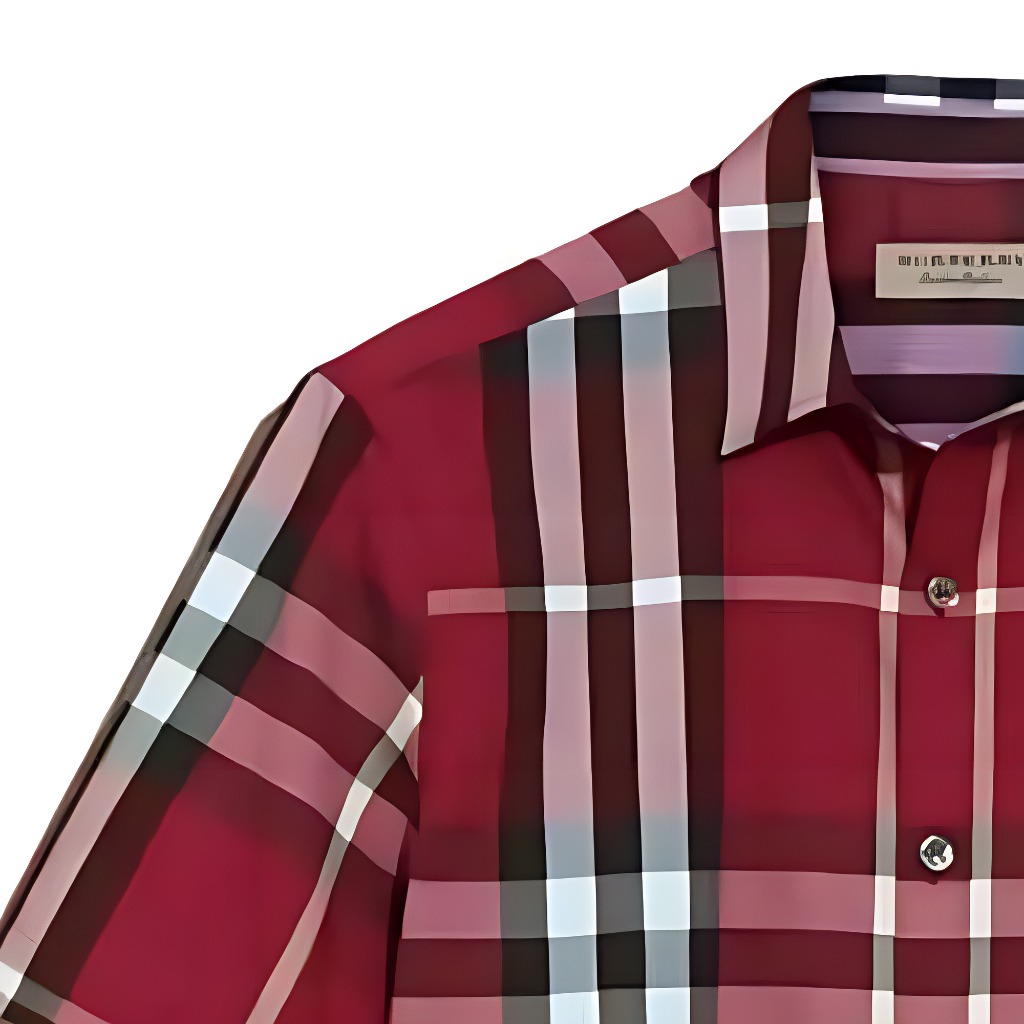 Details for 博柏利 SS22 红色格纹宽松短袖衬衫 40426251