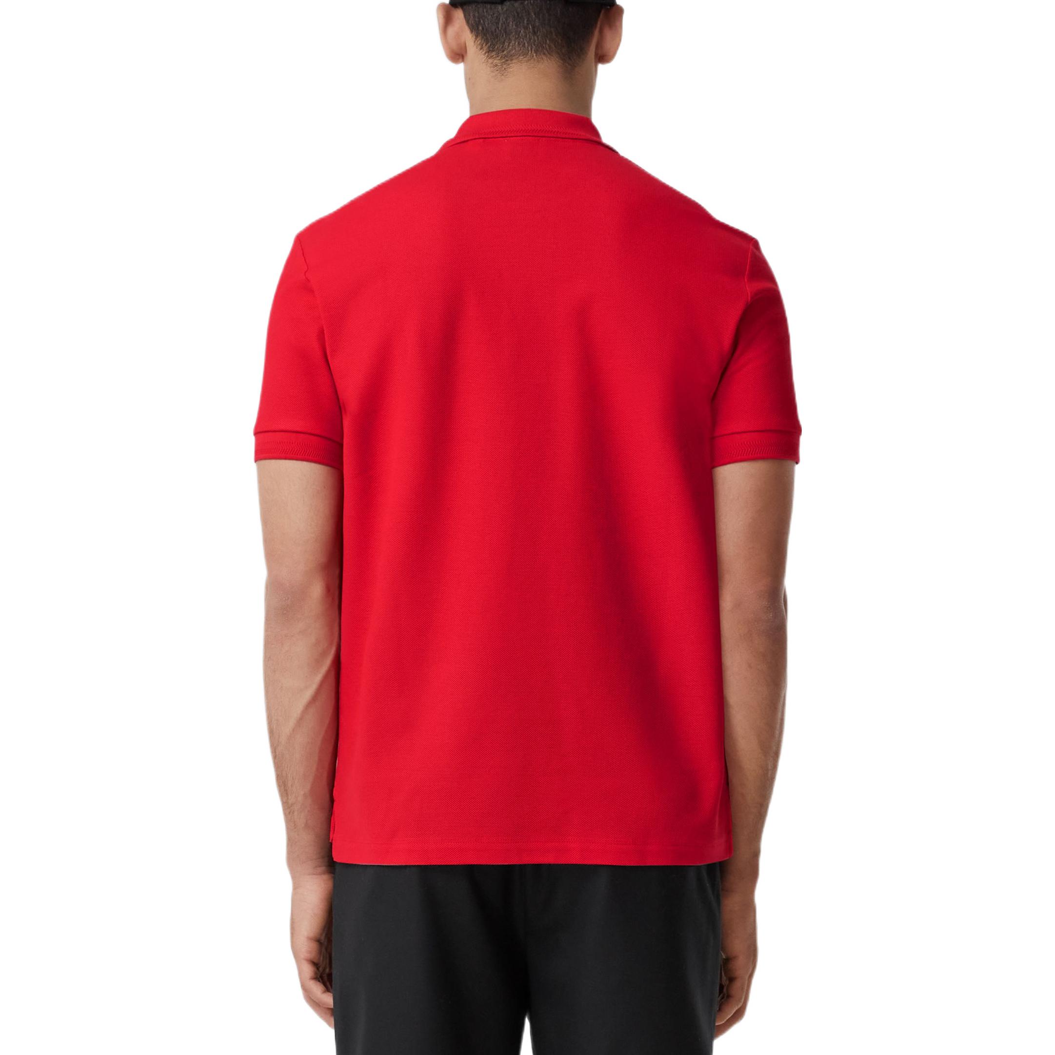Burberry SS22  Red Classic Check Collar Polo Shirt. 80552251 圖 4
