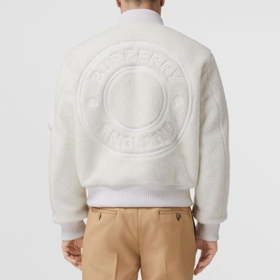 Burberry SS22 Reversible Logo Baseball Jacket in Off-White. 80477771 Purchase Burberry SS22 Reversible Logo Baseball Jacket in Off-White. 80477771