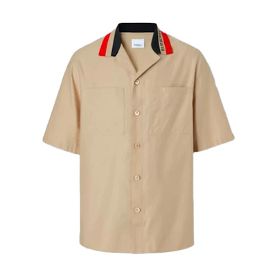 Burberry SS22 Short Sleeve Casual Pocket Shirt Off-White 80509741