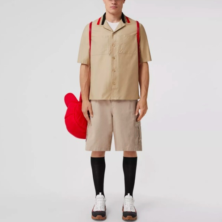 Burberry SS22  Short Sleeve Casual Pocket Shirt Off-White 80509741 圖 3