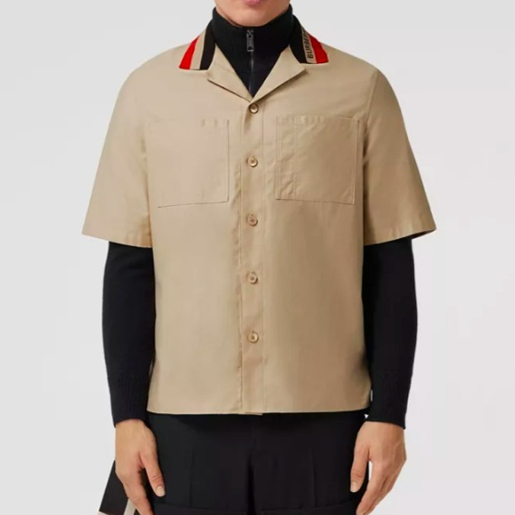 Burberry SS22  Short Sleeve Casual Pocket Shirt Off-White 80509741 圖 5