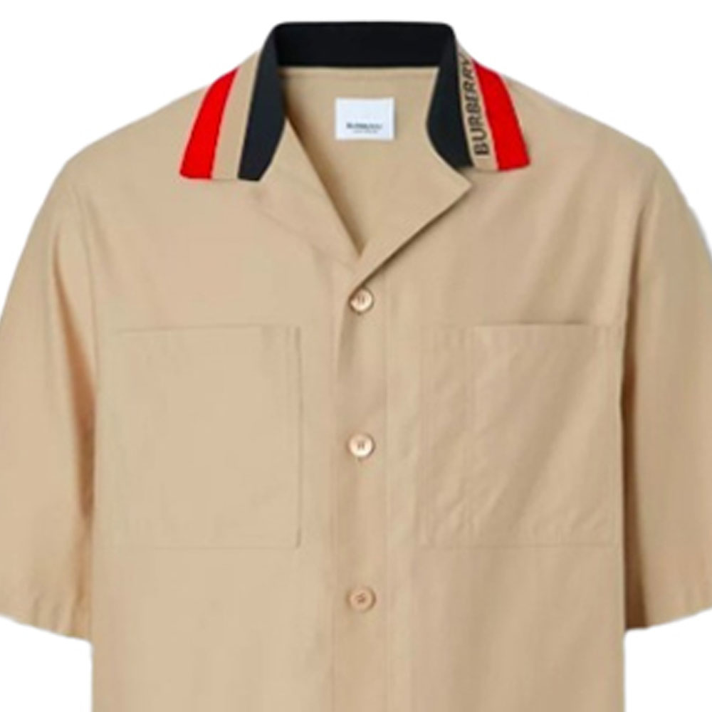 Burberry SS22  Short Sleeve Casual Pocket Shirt Off-White 80509741 圖 7