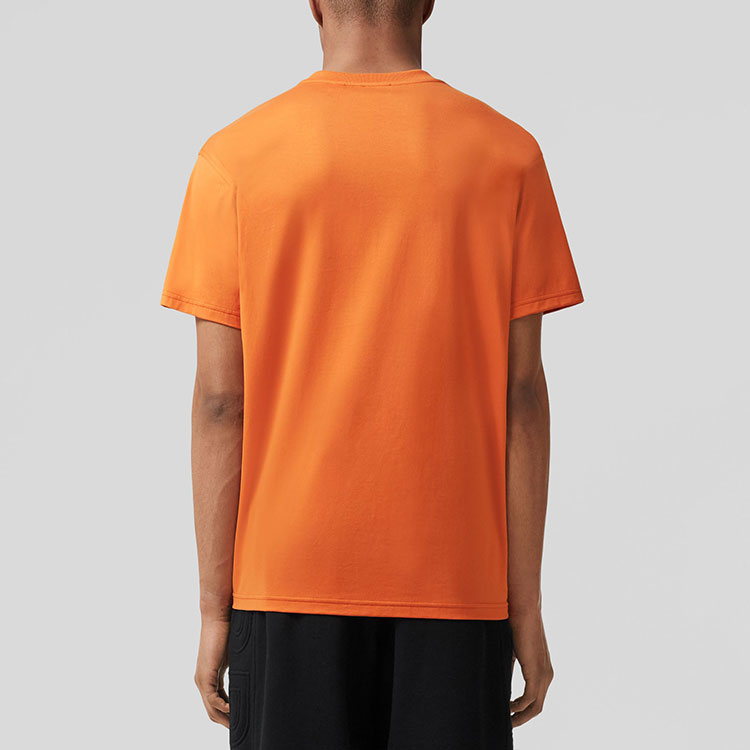 Burberry SS22  Solid Logo Patch Loose Fit T-Shirt Bright Orange. 80574861 圖 4