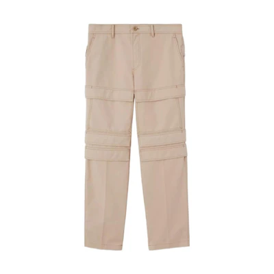 Burberry SS22 Solid Patchwork Cargo Pants Light Khaki Brown. 80519121