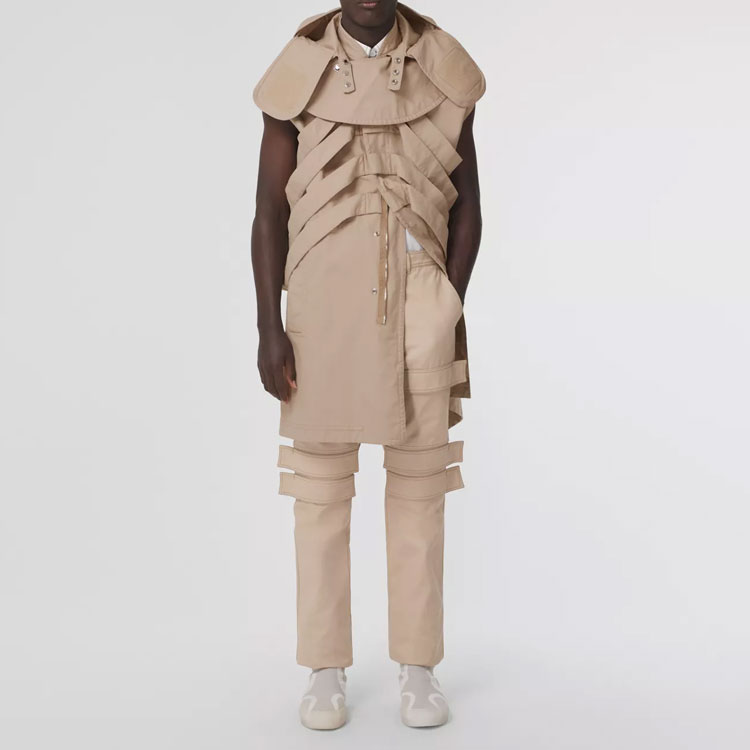 Burberry SS22  Solid Patchwork Cargo Pants Light Khaki Brown. 80519121 圖 3