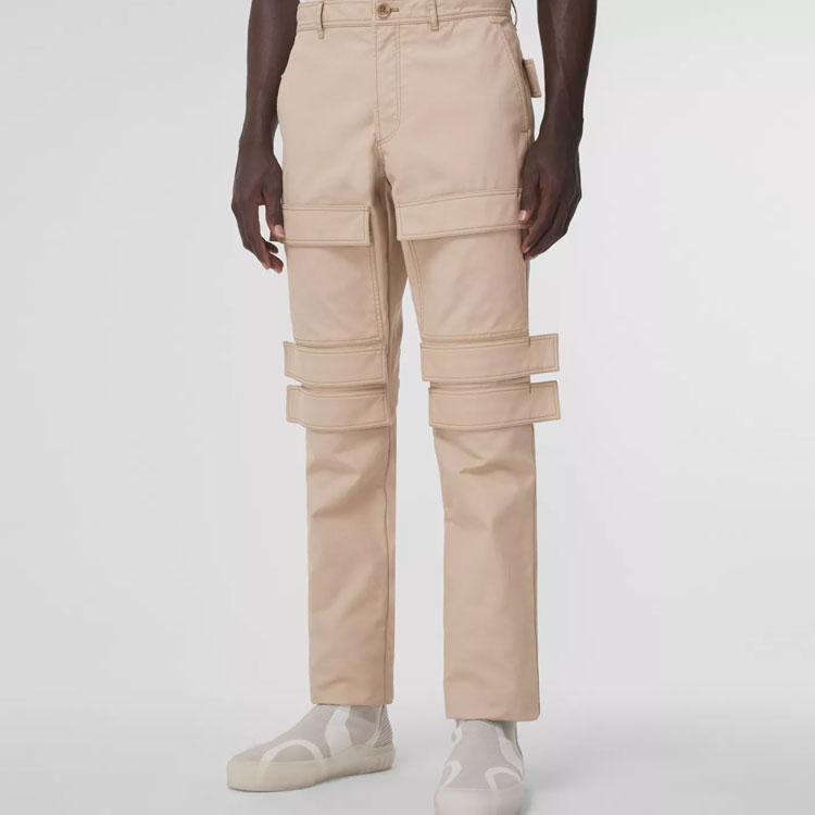 Burberry SS22  Solid Patchwork Cargo Pants Light Khaki Brown. 80519121 圖 5