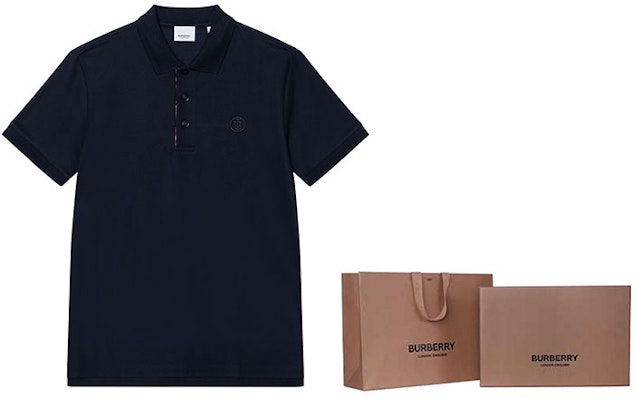 버버리 SS22 체크 칼라 디테일 솔리드 폴로 셔츠 콜 블루. 80552271 Purchase 버버리 SS22 체크 칼라 디테일 솔리드 폴로 셔츠 콜 블루. 80552271