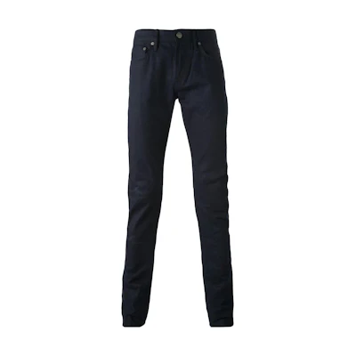 Burberry SS22 Solid Straight-Leg Casual Jeans Deep Blue 39310271