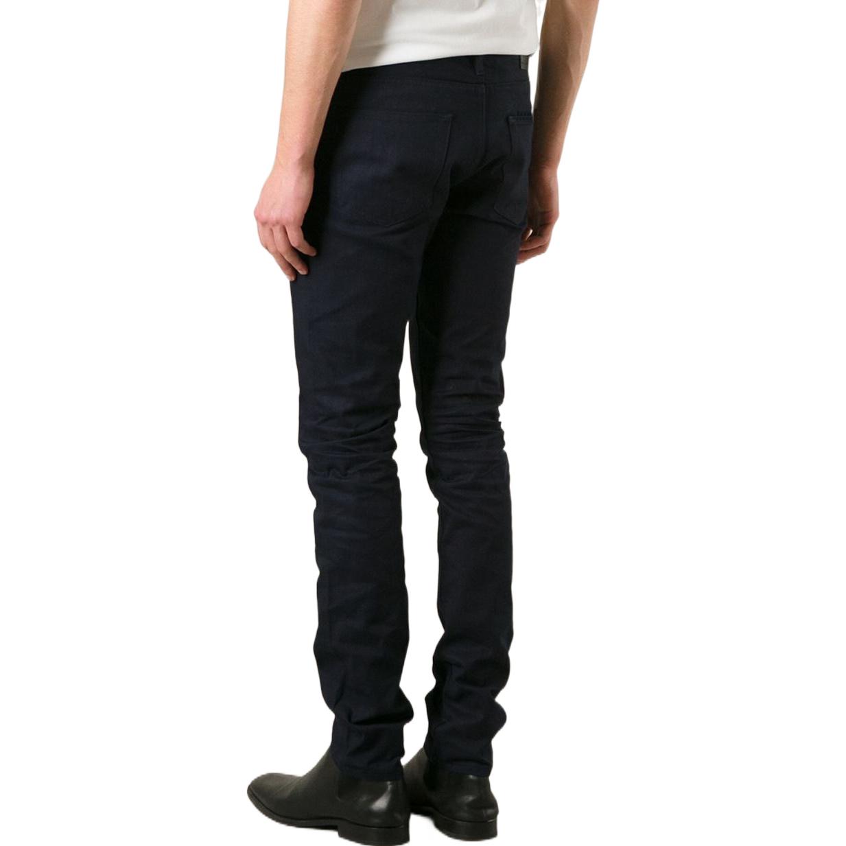 Shop Burberry SS22  Solid Straight-Leg Casual Jeans Deep Blue 39310271