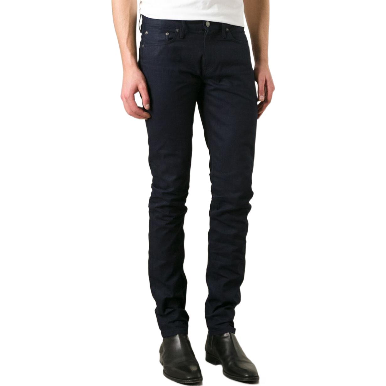 Purchase Burberry SS22  Solid Straight-Leg Casual Jeans Deep Blue 39310271