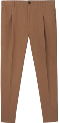 Pantalones Casuales Rectos con Pliegues Burberry SS22 en Color Marrón. 80509011 Order Pantalones Casuales Rectos con Pliegues Burberry SS22 en Color Marrón. 80509011