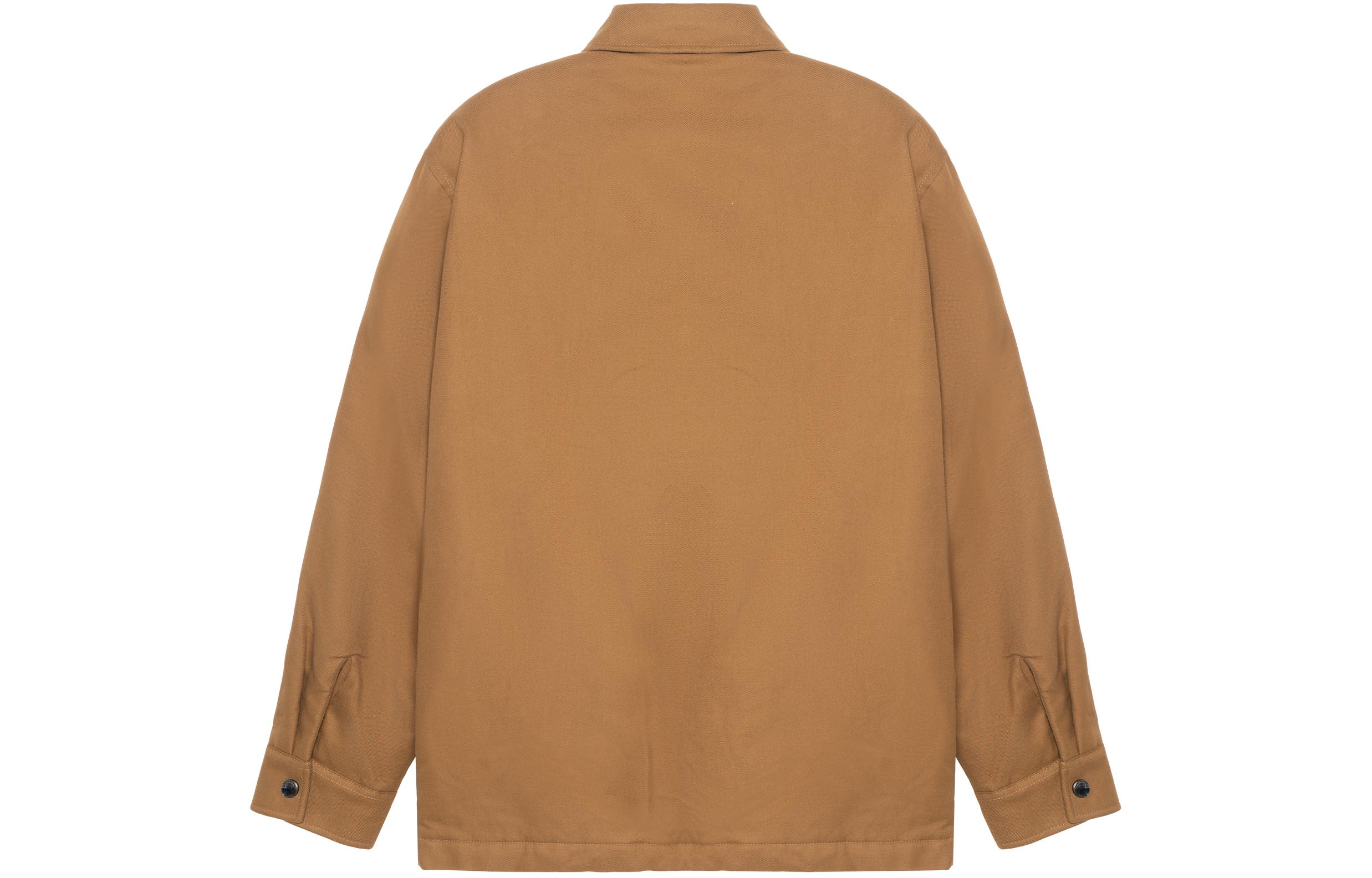 Burberry SS22  Tobacco Zip-Up Jacket with Solid Color Check Detail. 80442141 圖 3