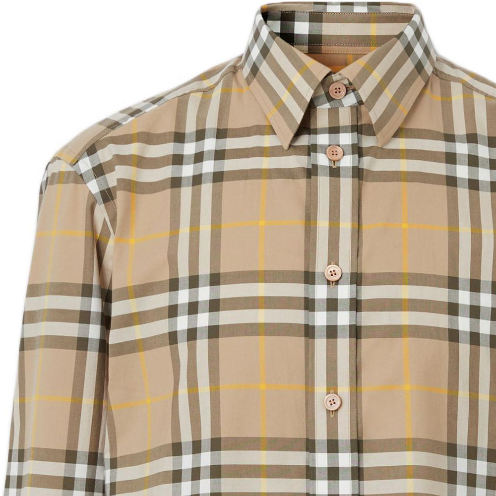 Details for バーバリー SS22 トリュフ クラシックチェック コットン 長袖 カジュアルシャツ 80554921
