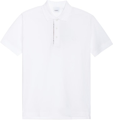 버버리 SS22 화이트 클래식 반팔 폴로 셔츠 80552291 Order 버버리 SS22 화이트 클래식 반팔 폴로 셔츠 80552291