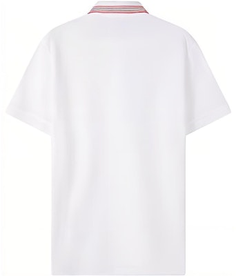 Burberry SS22 Polo Blanco con Cuello de Raya Icónica. 80562251 Lookbook Burberry SS22 Polo Blanco con Cuello de Raya Icónica. 80562251