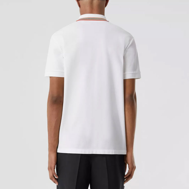 Purchase Burberry SS22 Polo Blanco con Cuello de Raya Icónica. 80562251