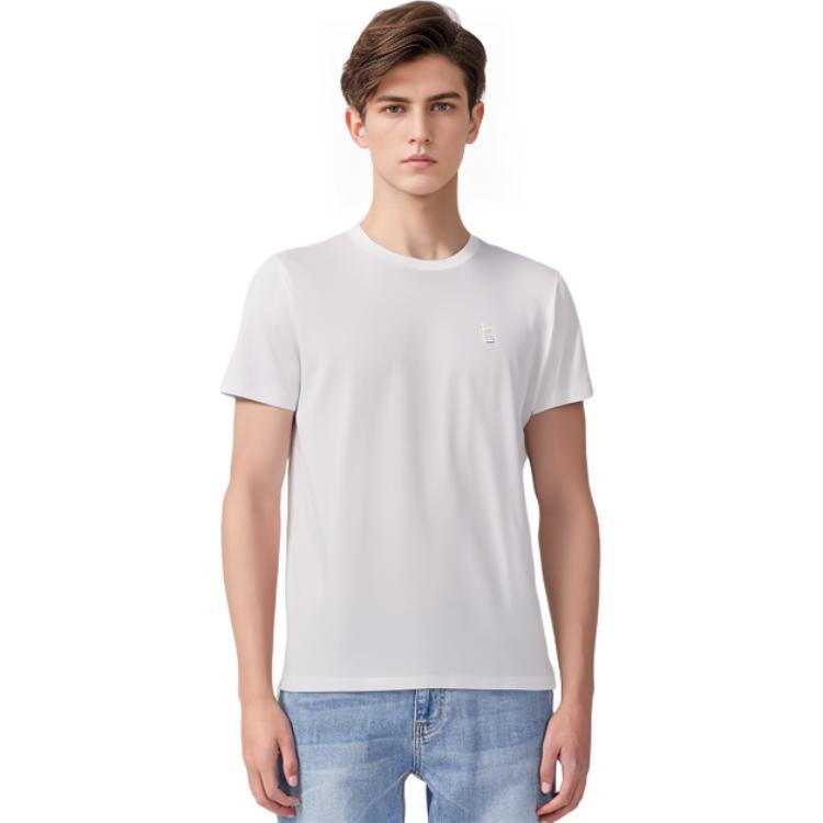 Cheap バーバリー SS22 ホワイト 無地 クルーネック カジュアル Tシャツ 80695341