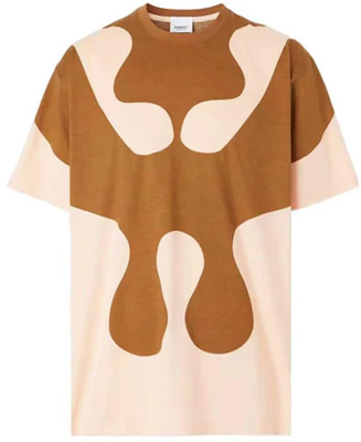 Burberry SS22 Abstract Print Colorblock Short-Sleeve T-Shirt Brown Tee 80521711 Order Burberry SS22 Abstract Print Colorblock Short-Sleeve T-Shirt Brown Tee 80521711
