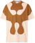 Order Burberry SS22 Abstract Print Colorblock Short-Sleeve T-Shirt Brown Tee 80521711
