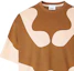 Details for Burberry SS22 Abstract Print Colorblock Short-Sleeve T-Shirt Brown Tee 80521711