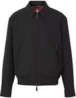 Burberry SS22 Black Harrington Jacket with Check Pocket Design 80506881 Burberry SS22 Black Harrington Jacket with Check Pocket Design 80506881