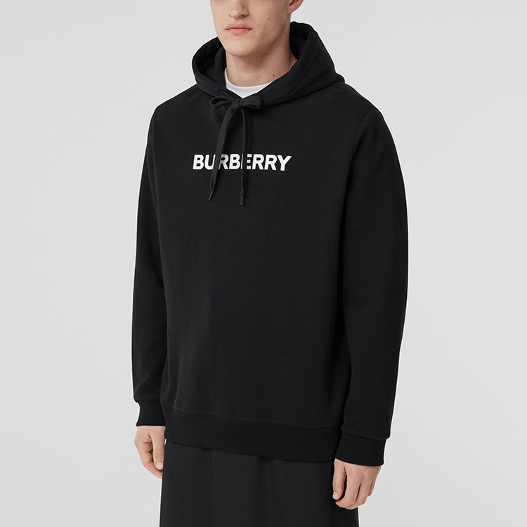 Burberry SS22 Black Logo Print Hoodie  Long Sleeve. 80553181 圖 4