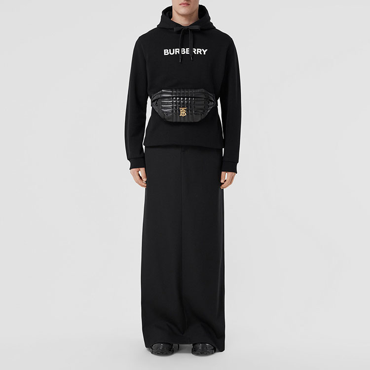 Burberry SS22 Black Logo Print Hoodie  Long Sleeve. 80553181 圖 7