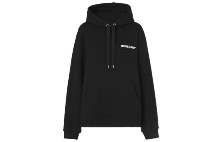 Burberry SS22 Black Logo Print Hoodie Unisex Long Sleeve 80530641 圖 2