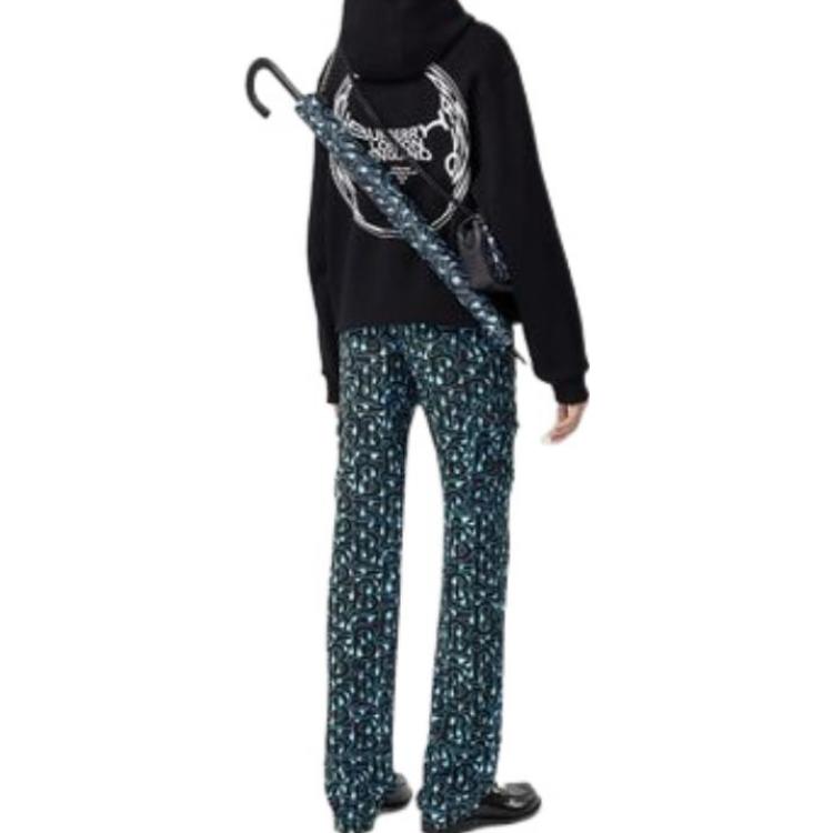 Burberry SS22 Black Logo Print Hoodie Unisex Long Sleeve 80530641 圖 4