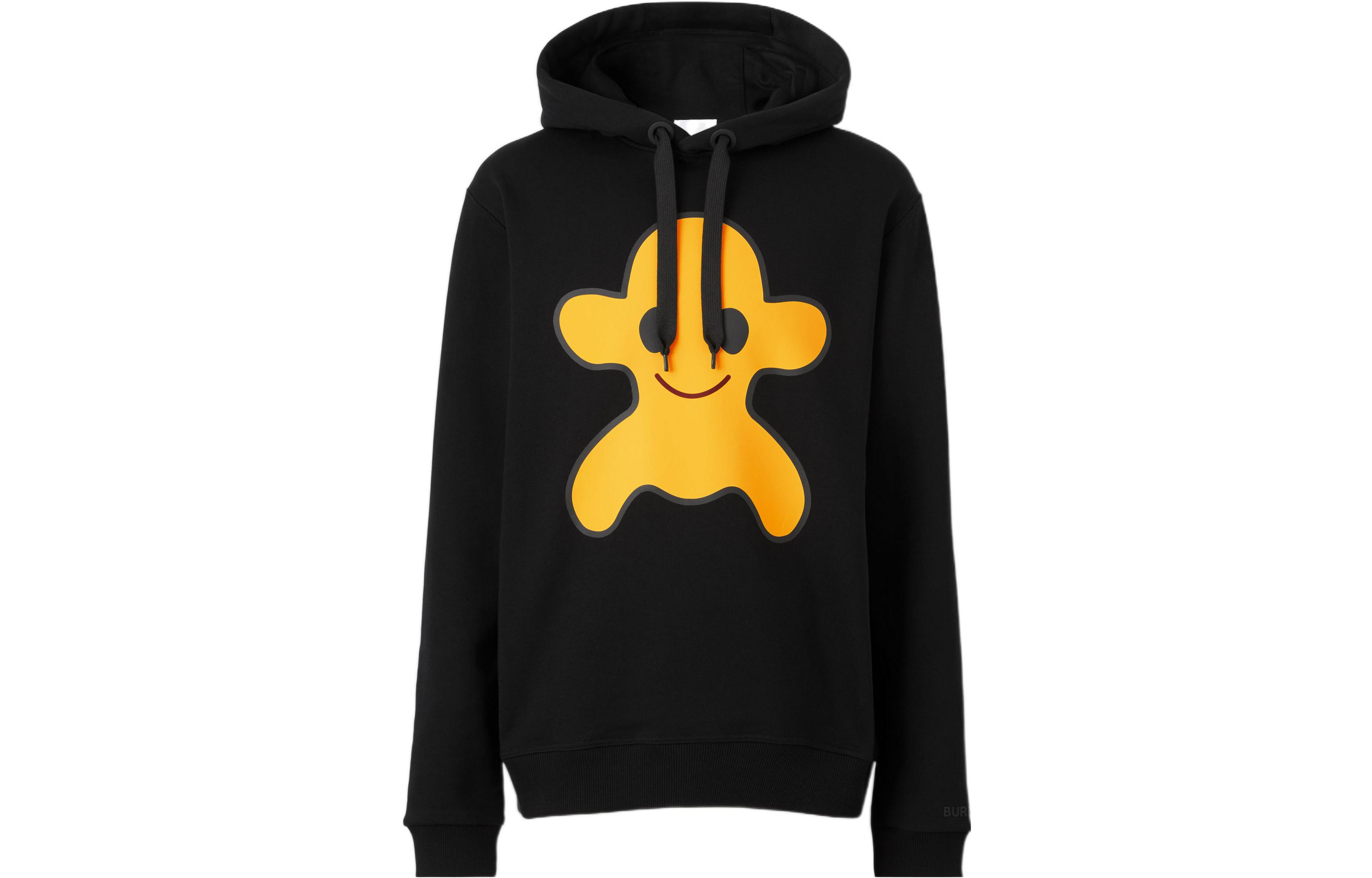 Burberry SS22 Black Monster Print Cotton Hoodie 80521531