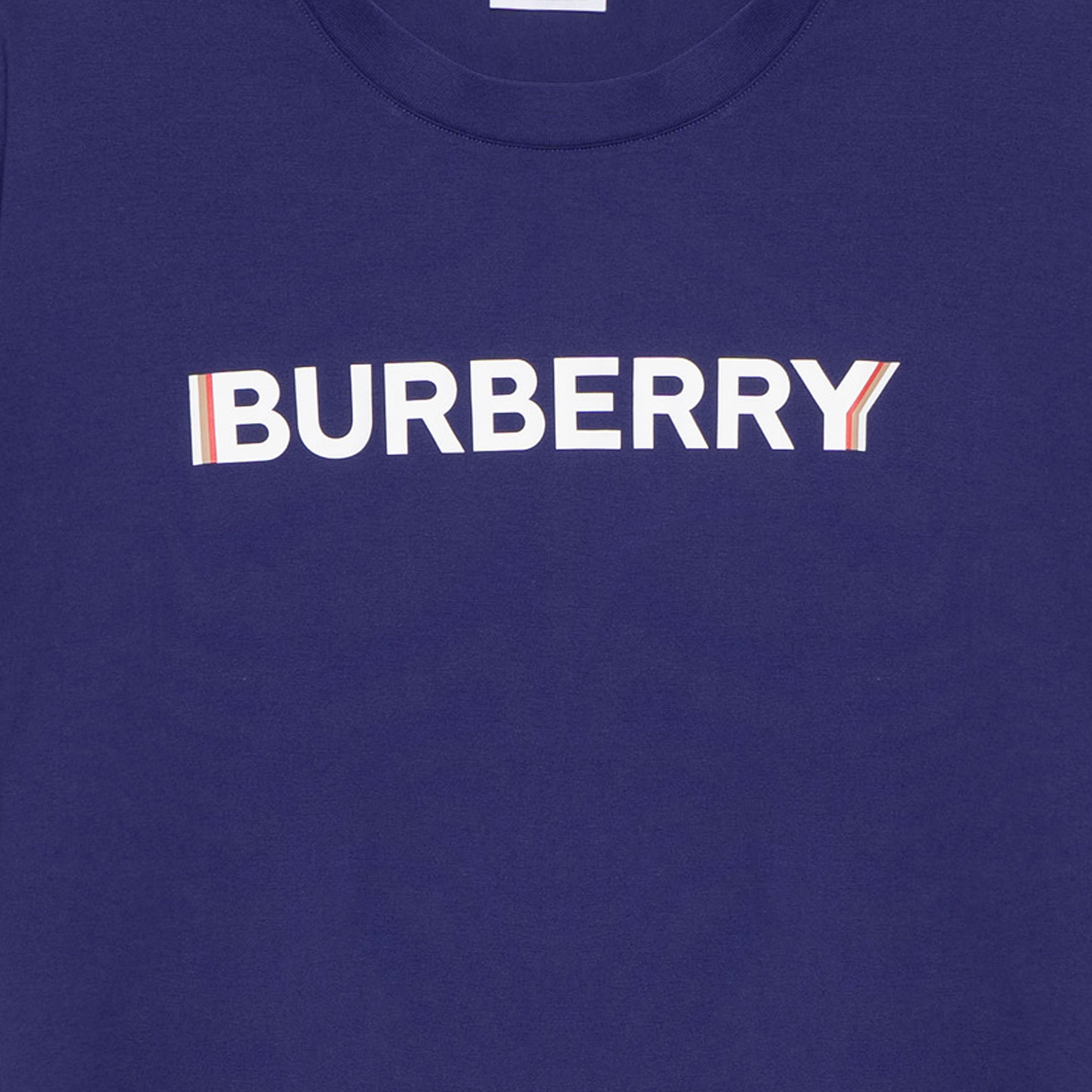 Burberry SS22 Blue Letter Logo Print Casual Crewneck Short Sleeve T-Shirt Men 80530131 圖 7