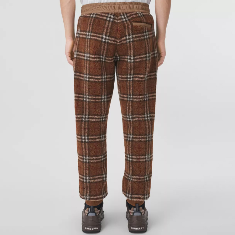 Purchase Pantalones Jogger elásticos Burberry SS22 Check Hombre Marrón Oscuro Birch. 80478701