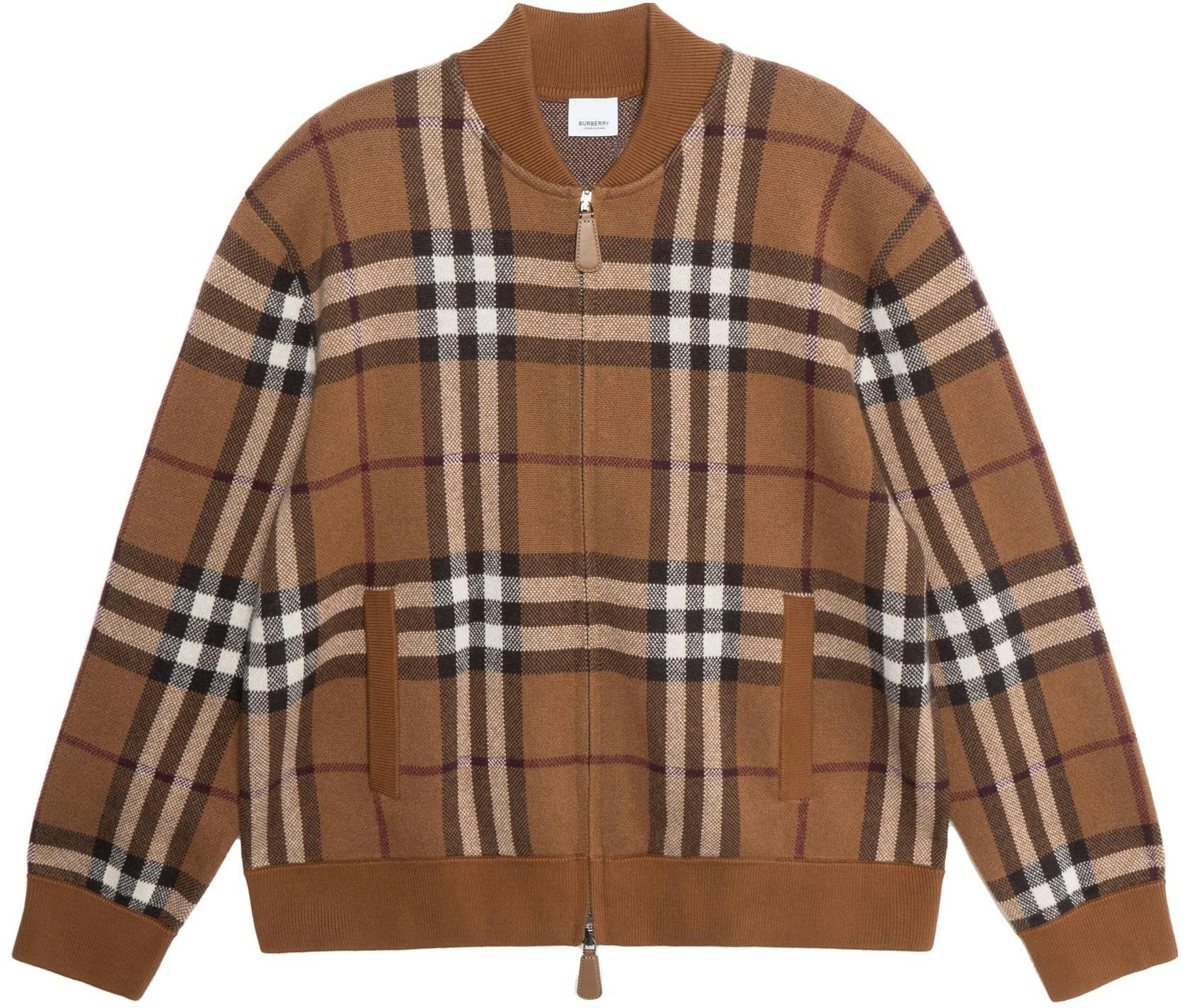 burberry-ss-22-check-print-full-zip-casual-jacket-brown-80636411