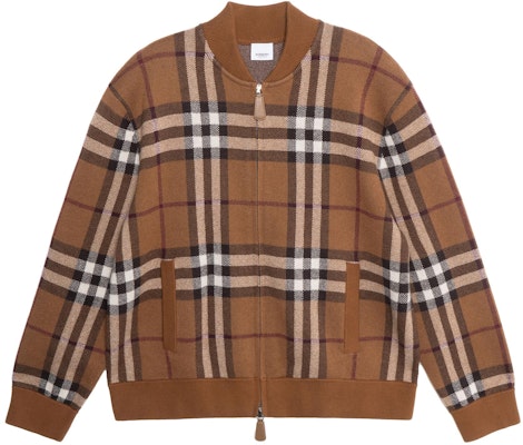 Burberry SS22 Check Print Full-Zip Casual Jacket Brown 80636411 Order Burberry SS22 Check Print Full-Zip Casual Jacket Brown 80636411