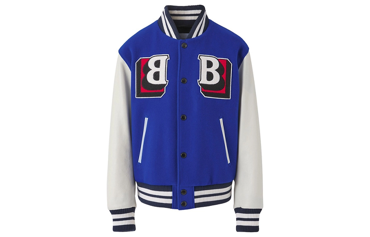 Burberry SS22 Colorblock Monogram Jacket Blue - Fashion 80490641