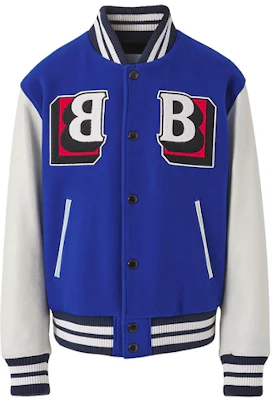 Burberry SS22 拼色字母組合外套 藍色 - 時尚 80490641 Buy Burberry SS22 拼色字母組合外套 藍色 - 時尚 80490641