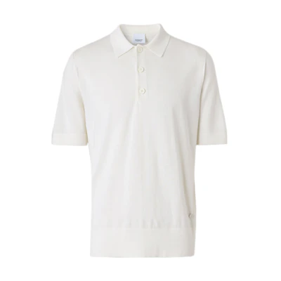 Burberry SS22 Embossed Pattern Short Sleeve Polo Shirt for Men 80503521