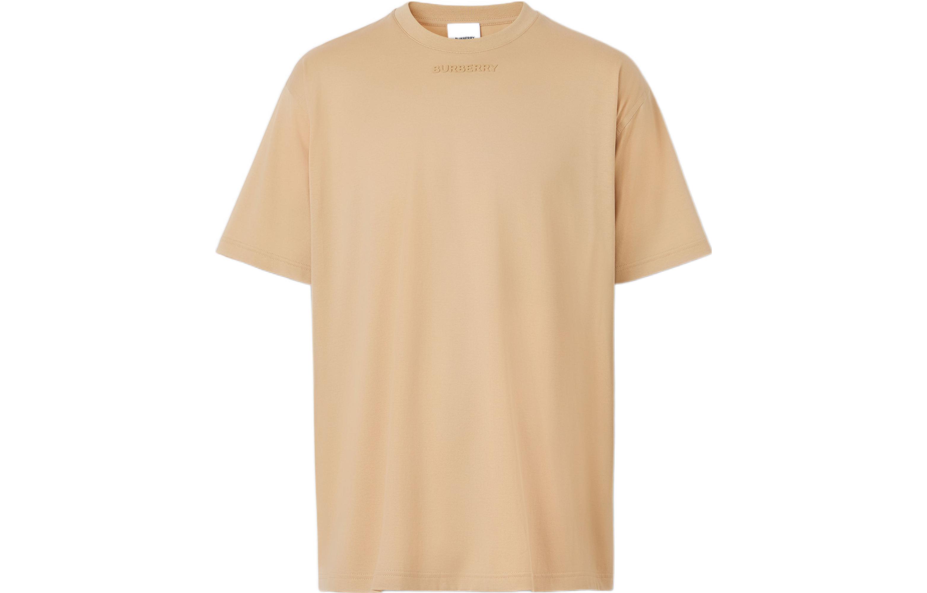 Burberry SS22 Letter Cartoon Print Casual Tee Khaki  T-Shirt 80519681