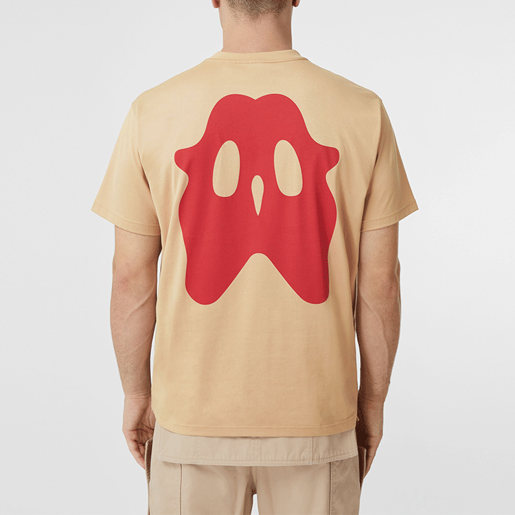 Burberry SS22 Letter Cartoon Print Casual Tee Khaki  T-Shirt 80519681 圖 5