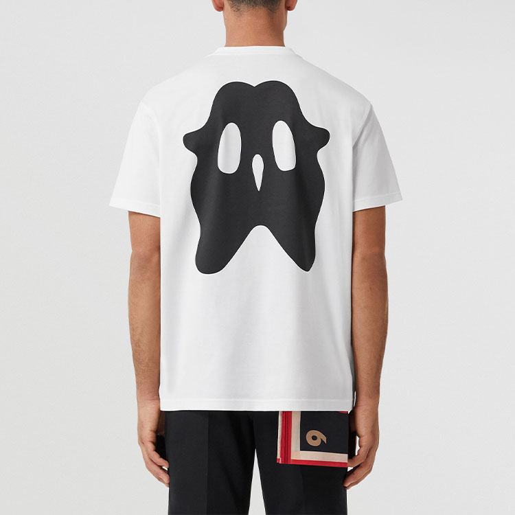Burberry SS22 Letter Logo Printed Crewneck Cotton T-Shirt White () 80519691 圖 7