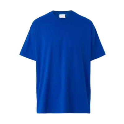 Burberry SS22 Letter Print Crewneck Short Sleeve T-Shirt Blue (). 80455471