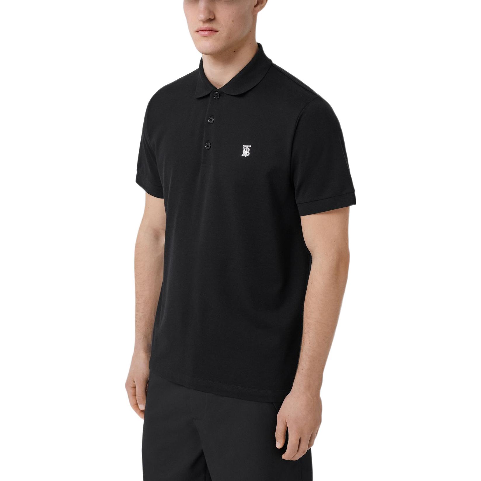 Burberry SS22 Logo Button Short Sleeve Polo Shirt  Black. 80549691 圖 5