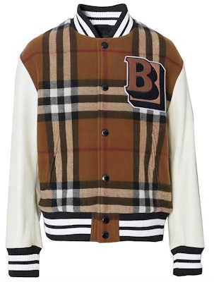 Burberry 春夏22標誌格紋長袖外套棕色上衣. 80486911 Buy Burberry 春夏22標誌格紋長袖外套棕色上衣. 80486911