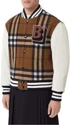 Burberry 春夏22標誌格紋長袖外套棕色上衣. 80486911 Shop Burberry 春夏22標誌格紋長袖外套棕色上衣. 80486911