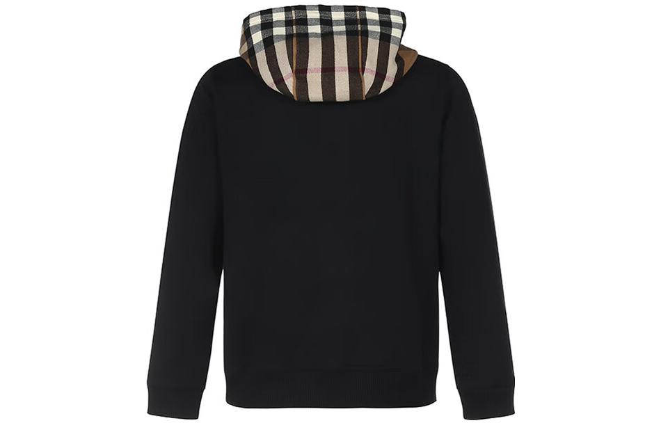 Burberry SS22 Logo Print Checkered Hoodie Black - Fashion. 80480261 圖 3